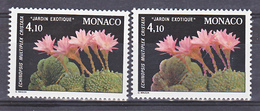 Monaco 1311 Variété Timbre Rose Et Normal Neuf ** TB  MNH Sin Charnela - Varietà