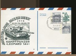 Ganzsachen - Umschläge - Ungebraucht- BPK - MEMMINGEN - PANZER LEOPARD - Cartes Postales Privées - Neuves