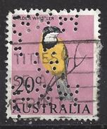 Australia 1966 20c (o) Perfin NSWG - Perforés