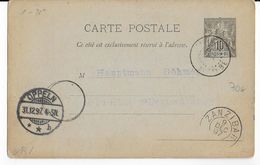 1897 - CARTE ENTIER De NOSSI-BE => OPPELN (SILESIE) Via ZANZIBAR - Covers & Documents