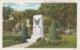 Nebraska Fremont World War Memorial In City Park 1941 Curteich - Fremont