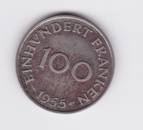 100 Franken 1955 Sarre  TTB à SUP - Autres & Non Classés