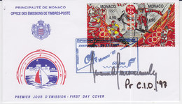 Monaco97, Premier Jour Signé Juan Antonio SAMARANCH (1710/02) - Inverno1998: Nagano