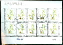 NEDERLAND * AMARYLLIS *   BLOK BLOC * BLOCK * GEBRUIKT *  POSTFRIS GESTEMPELD * (46) - Francobolli Personalizzati