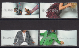 Iceland 2012 MNH Scott #1260-#1263 Set Of 4 Contempoary Fashion Designs - Ungebraucht