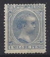 Philiipines 1896 "Baby" 1m (*) MH - Filipinas