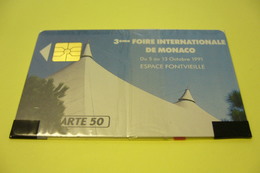 Télécarte  50 U  FOIRE INTERNATIONALE    NEUVE SOUS BLISTER - Monaco
