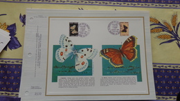 Andorra. Feuillet CEF  Papillons, Butterfly, Mariposa - Brieven En Documenten