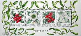 Denmark 2008    Winter Berries      Minr.1511-14 Block  34  MNH (**)   ( Lot Mappe ) - Unused Stamps