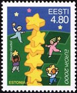 CEPT / Europa 2000 Estonie N° 358 ** Colonne D'étoiles - 2000