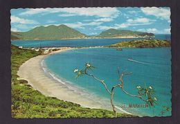 CPSM ST. MAARTEN - SAINT MARTIN - Left : Little Bay Beach Hotel - Jolie Vue Générale Du Village - Sint-Marteen