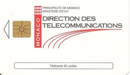 CARTE°-PUBLIC-MONACO-50U-MF31-GEM A-7/94-DIRECTION TELECOM-V° Série 5006-UTILISE-TBE - Monaco