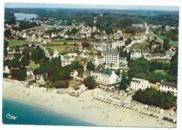 CPSM BENODET, VUE AERIENNE SUR LE CENTRE DE LA PLAGE, LES HOTELS, LES VILLAS, FINISTERE 29 - Bénodet