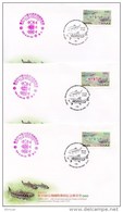 TAIWAN (2015) - ATM First Day Covers - TAIPEI 2015 Stamps Exhibition - Taiwan Trout / Salmon - Endangered Species - Distributeurs