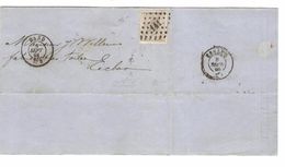 TP 17 S/LAC Facture Filature De Lin&Etoupe Gand LOS 141 C.Gand 5/9/1868 V.Eecloo C.d'arrivée PR4812 - Postmarks - Points