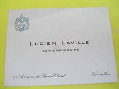 Carte Commerciale/ Lucien LAVILLE/,Automobiles Hotchkiss/Concessionnaire//VERSAILLES/vers1910-30 CAC95 - Cars
