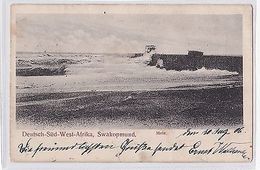 K 347 -DSWA - Swakopmund, Mole, Gelaufen, Marke Leider Gelöst - Ehemalige Dt. Kolonien