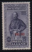 1932 Egeo Garibaldi 5 L. MNH - Egeo (Calino)