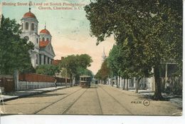 Charleston - Meeting Street And 1st Scotch Presbyterian Church 1910 (001474) - Charleston