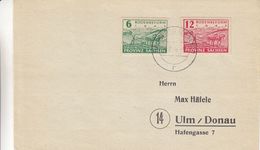 Occupations Alliés - Allemagne - Lettre De 1946 - Oblit Naumburg / Saal 10.2.46 - Exp Vers Ulm - Chevaux - Laboureur - Cartas & Documentos