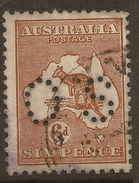 AUSTRALIA 1929 6d Small OS SG O47 U #AEH18 - Officials