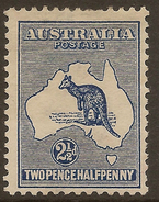 AUSTRALIA 1913 2 1/2d Roo SG 4 HM #AEH35 - Neufs
