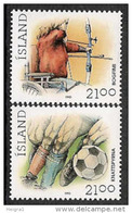 Iceland 1990 MNH/**/postfris/postfrisch Michelnr. 728-729 Sport - Ungebraucht