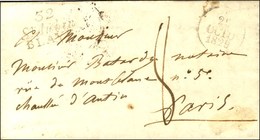 Cursive 32 / St Aubin / BLAYE Sur Lettre Pour Paris, Dateur A. 1829. - TB. - R. - 1801-1848: Précurseurs XIX