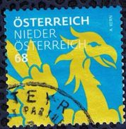 Autriche 2017 Oblitéré Used Coat Of Armes Blason Basse Autriche Dragon Jaune - Gebraucht