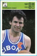 KRESIMIR COSIC KK Zadar Cibona - Yugoslavia Vintage Card Svijet Sporta LARGE SIZE Basketball Basket-ball Pallacanestro - 1970-1979