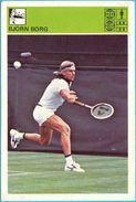BJORN BORG - Tennis , Sweden ... Yugoslavia Vintage Card Svijet Sporta LARGE SIZE ALIKE A POSTCARD Tenis Sport - Trading Cards
