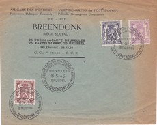 Afstempeling BREENDONK  Postmannen Vriendenkring. - Herdenkingsdocumenten