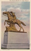 Missouri St Joseph The Pony Express Memorial Curteich - St Joseph