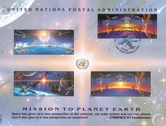 NATIONS UNIES - VEREINTE NATIONEN - DOCUMENT MISSION TO PLANET EARTH - WIEN 4.9.1992 /TBS - Cartas & Documentos