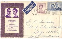 (425) New Zealand FDC Cover - 1953 - Queen Elizabeth Visit To NZ - Briefe U. Dokumente