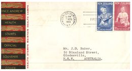 (425) New Zealand FDC Cover - 1953 - Health Stamps - Briefe U. Dokumente