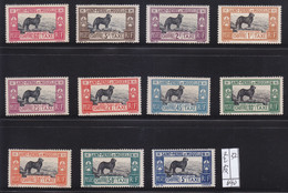 St,Pierre Miquelon 1932 Dog Chien LH 11V ** - Unused Stamps