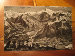 STANSERHORN Stans Panorama Mountain Mountains Post Card NIDWALDEN Switzerland - Stans