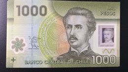 L) 2015 CHILE, BANKNOTES, IGNACIO CARRERA PINTO 1848 -1882, MILITARY, NATIONAL PARK TORRES DEL PAINE, 1000 PESOS, XF - Chili