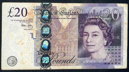 GREAT  BRITAIN  P392a 20 POUNDS 2006 #DE29 Signature Bayley   VF - 20 Pounds