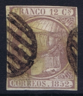 Spain: Ed 13 Mi Nr 13 Obl./Gestempelt/used   1852 - Used Stamps