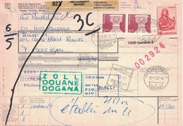 SUISSE - BULLETIN D'EXPEDITION COLIS POSTAL - CACHET LAUSANNE  - LE 30-4-1982 (P1) - Covers & Documents