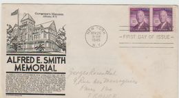 FDC 1945 - ALFRED E. SMITH - Cachet NEW YORK - 1941-1950