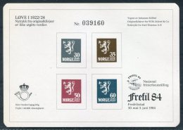 1984 Norway Stamp Exhibition Souvenir Sheet FREFIL 84 - Essais & Réimpressions