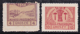 Pologne 1918 N° Mi :  Prezedbôrz 4 Et 6 * - Unused Stamps