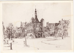 Deventer - Brink Met Waag - (Tekening: Marinus Jansen) -  (Overijssel) - Deventer