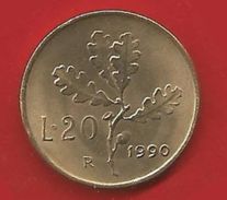 Italia Repubblica - 20 Lire 1990 R - 20 Lire