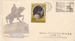 6042FM- KING MICHAEL THE BRAVE OF ROMANIA, MONUMENT, SPECIAL COVER, 1976, ROMANIA - Cartas & Documentos