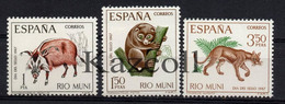 Riu Muni. Rio Muni. 1967.  Spanish Colonies. Fauna. Animals.  MNH - Rio Muni