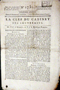 FAMINE EN 1590 ON MANGEA LES OSSEMENTS DES CIMETIERES   QUOTIDIEN LA CLEF DU CABINET 1803 - Periódicos - Antes 1800